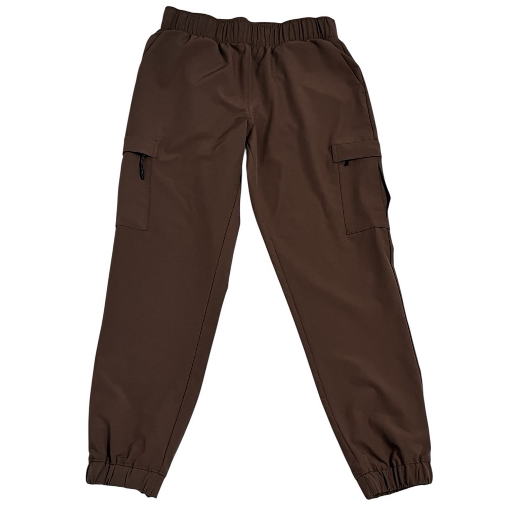 Mondetta Brown Cargo Jogger Pants Utility Athleisure Women’s M